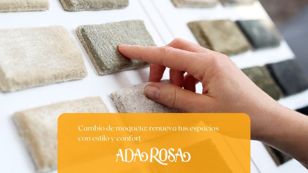 imagen de persona seleccionando colores para cambio de moquetas