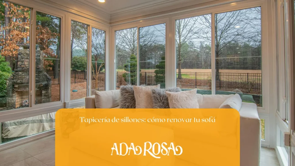 Imagen de sillón tapizado modernamente usada como fondo para blog de adarosa