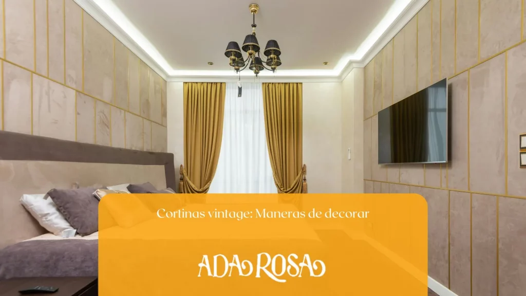 Fondo de casa decorada con cortinas vintage usada como fondo de blog de adarosa